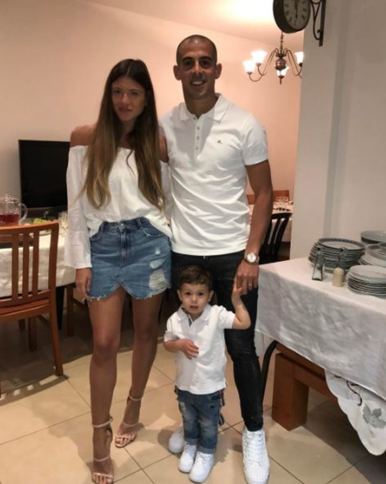 טל בן חיים עם ליאן. צילום: אינסטגרם