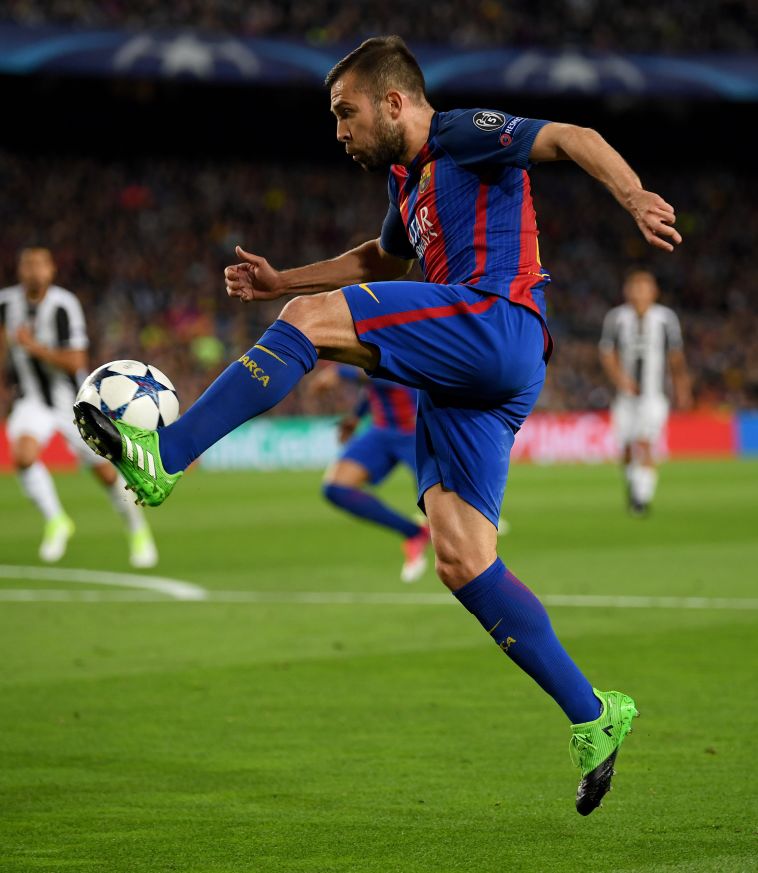 ג'ורדי אלבה. עשוי לעבור לאתלטיקו. צילום: gettyimages