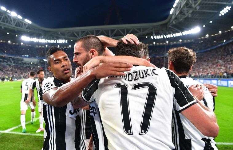 שחקני יובנטוס חוגגים. דרך מרשימה. צילום: gettyimages