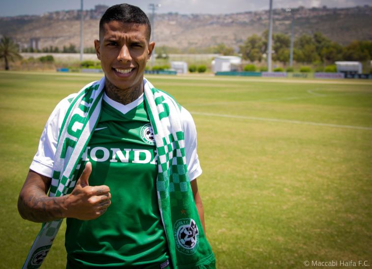 אליסון דוס סנטוס. פעם ראשונה במדים הירוקים (מכבי חיפה, האתר הרשמי)