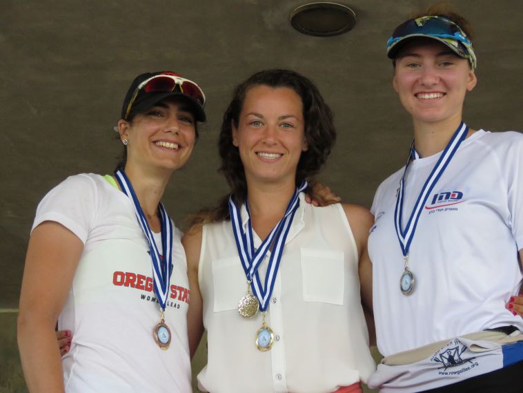 נורית בזדסקי. זכייה ראשונה במדליית זהב (מרכז דניאל לחתירה)