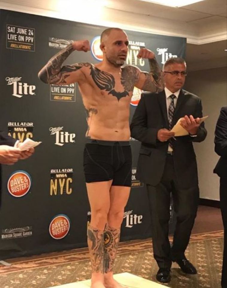 חיים גוזלי. השקילה לפני הקרב (צילום: Bellator MMA) חיים גוזלי. השקילה לפני הקרב (צילום: Bellator MMA)