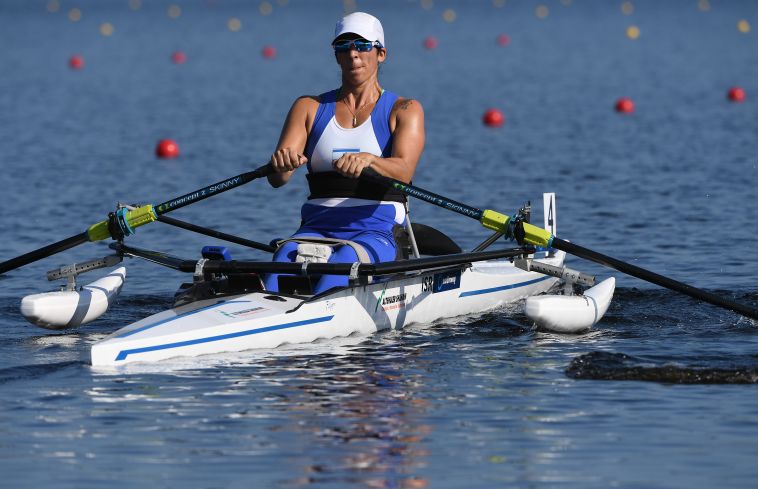 מורן סמואל. תואר נוסף לחותר הבכירה של ישראל (DETLEV SEYB, באדיבות מרכז דניאל לחתירה)