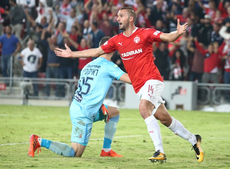 שהר חוגג שער ליגה ראשון ב-2017/18