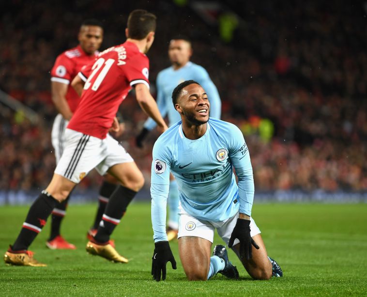 ראחים סטרלינג. בעיטה רשלנית של האנגלי (gettyimages)