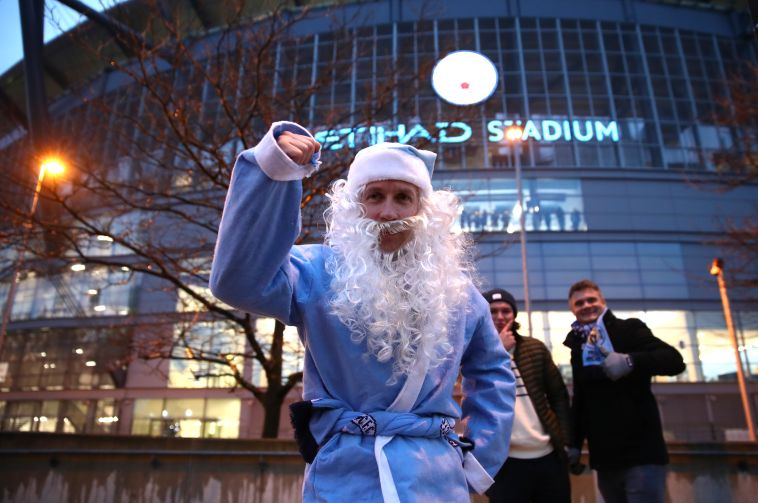 סנטה סיטי הגיע לאצטדיון אתיחאד (gettyimages)