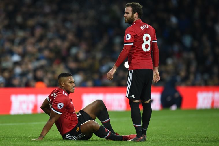 אנטוניו ולנסיה נאנק מכאבים (AFP)