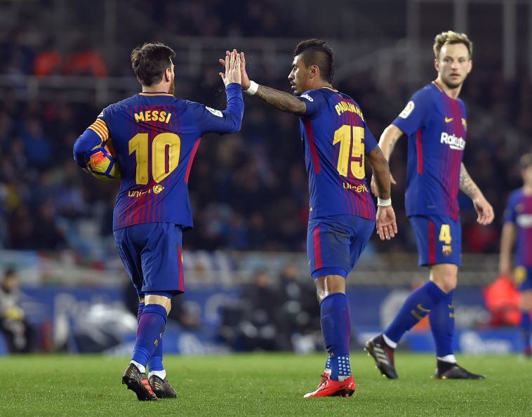 ליאו מסי. שער ענק לספרד (AFP)