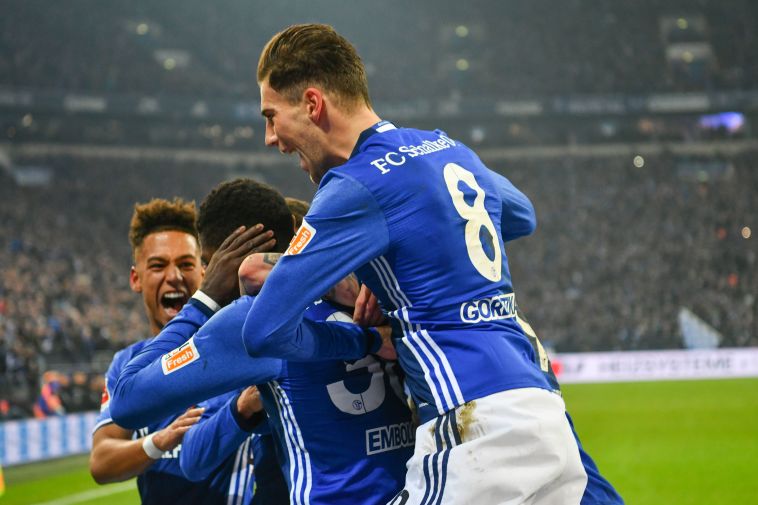 שחקני שאלקה חוגגים (AFP)