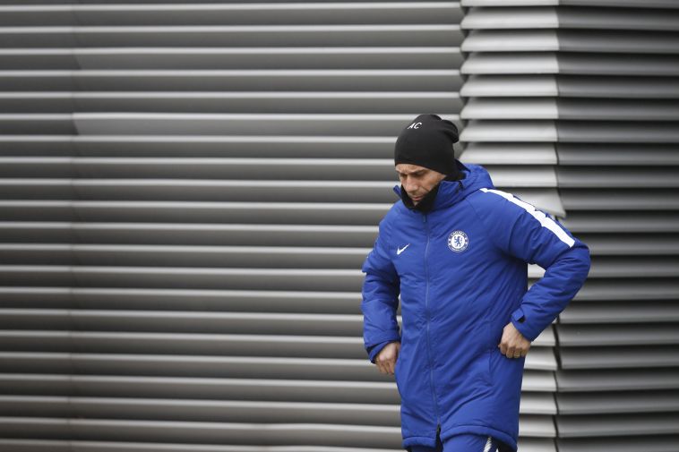 אנטוניו קונטה. השחקנים תומכים בו (AFP)