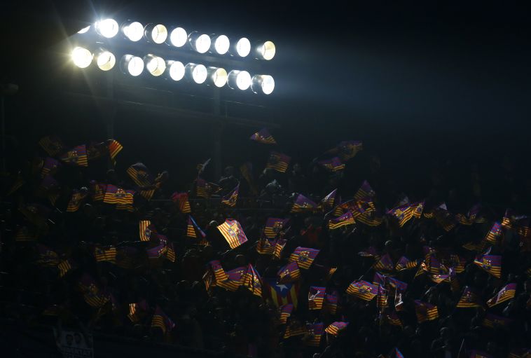 אוהדי ברצלונה (AFP)