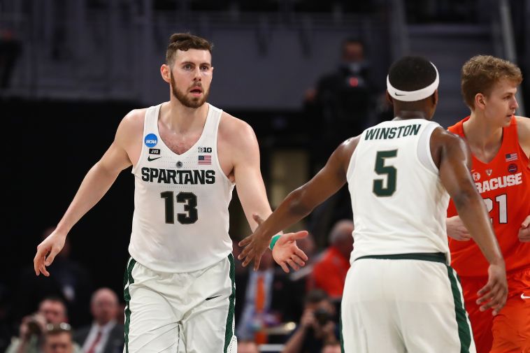 בן קרטר במדי מישיגן. יעבה את הסגל הישראלי (AFP)