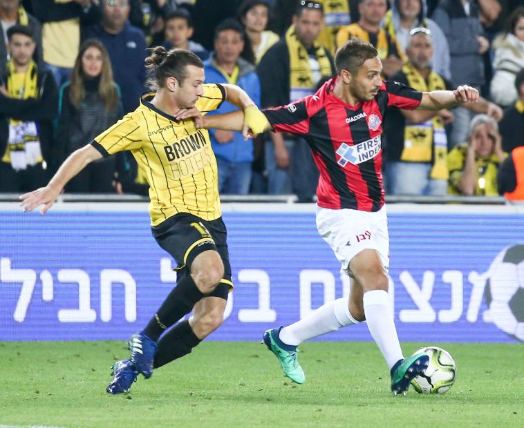 שון גולדברג מול הפועל חיפה. צפוי להיות מושאל לעונה (דני מרון)