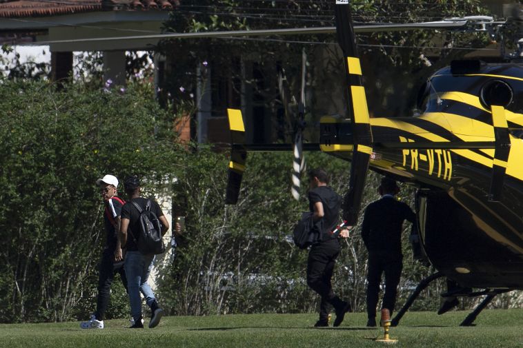 ניימאר. הגיע במסוק (AFP)