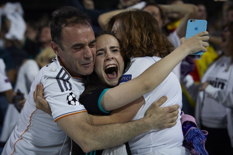אוהדי ריאל מדריד מאושרים (Gettyimages) אוהדי ריאל מדריד מאושרים (Gettyimages)