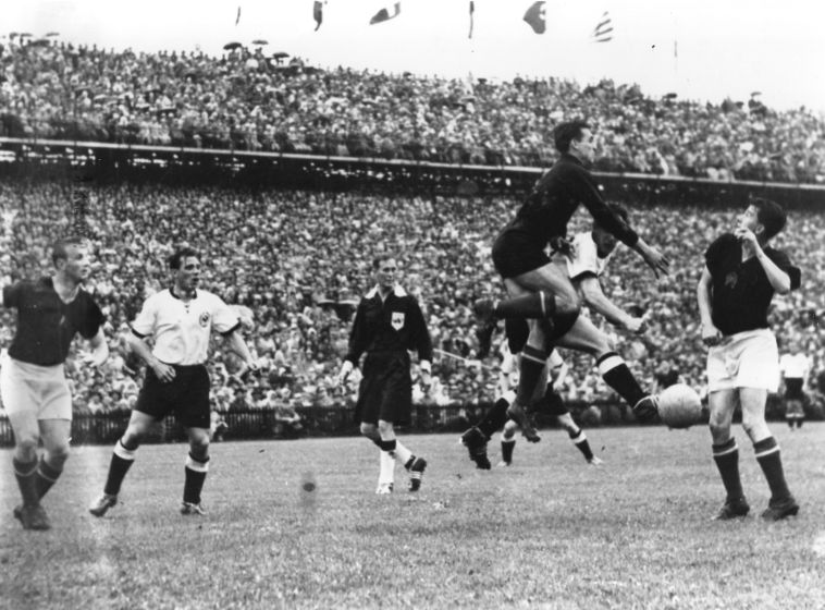 גמר גביע העולם 1954. פושקאש היה אמור להוביל את הונגריה (Gettyimages)