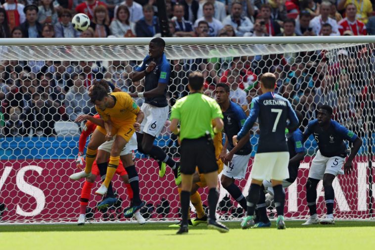 פוגבה נגד אוסטרליה. 