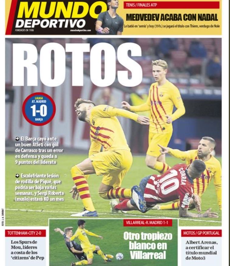 שער העיתון "מונדו דפורטיבו"