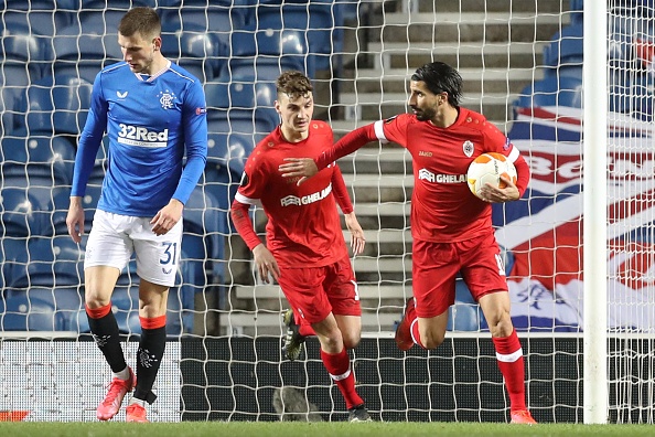 ליאור רפאלוב חוגג מול ריינג'רס