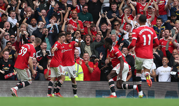 שחקני מנצ'סטר יונייטד חוגגים