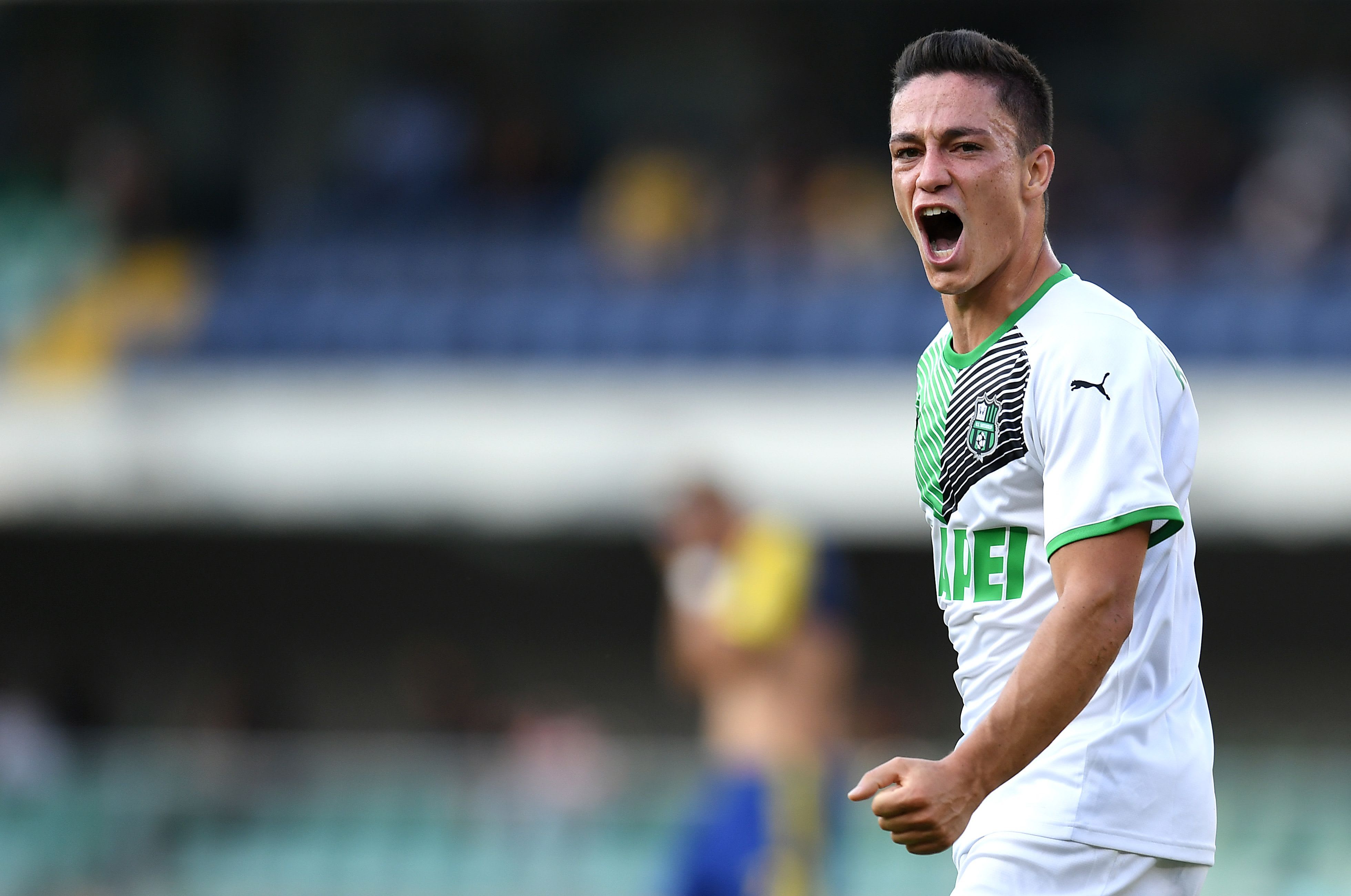 ג'אקומו רספאדורי שחקן ססואולו חוגג שער