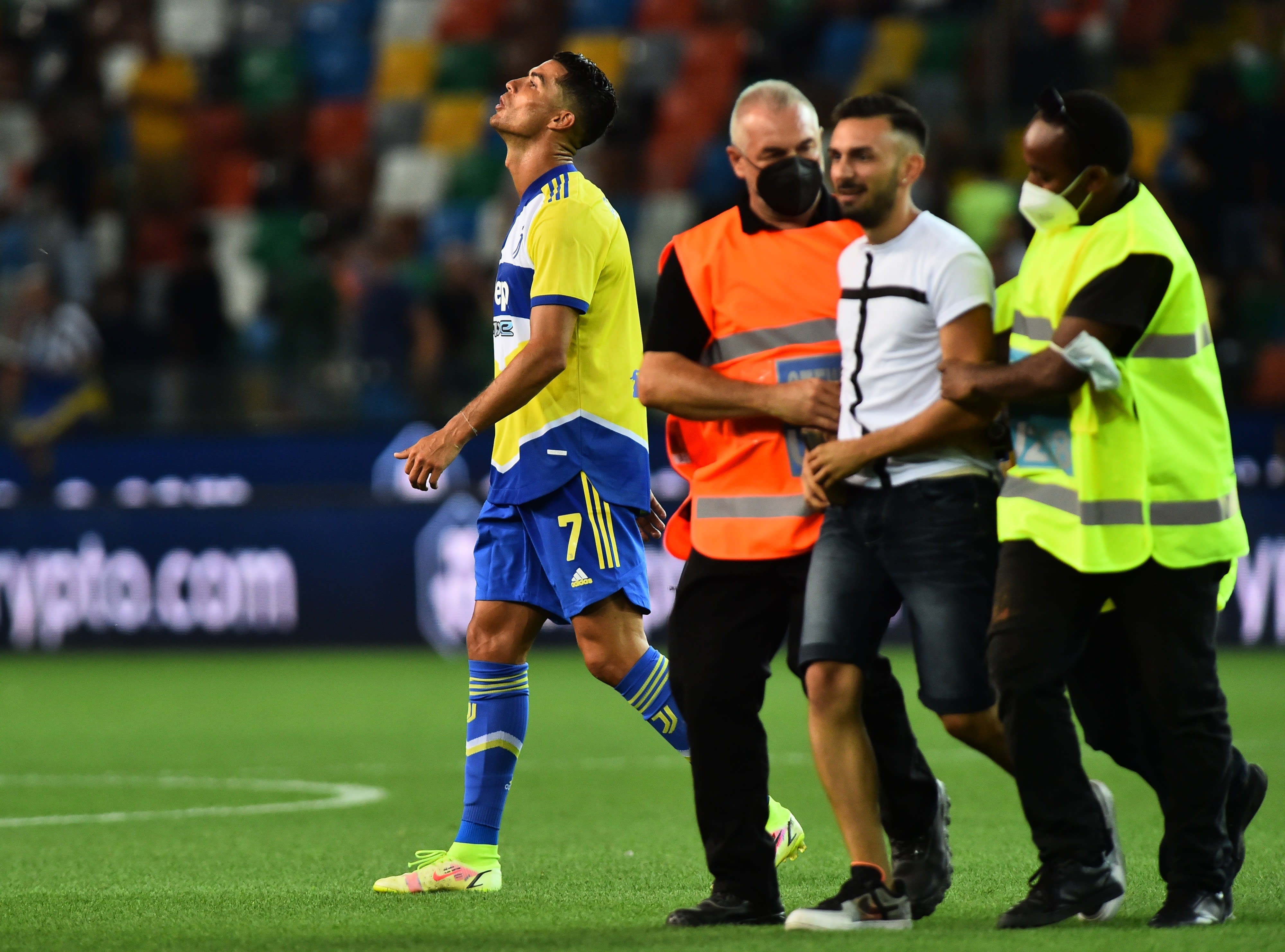 כריסטיאנו רונאלדו שחקן יובנטוס מאוכזב