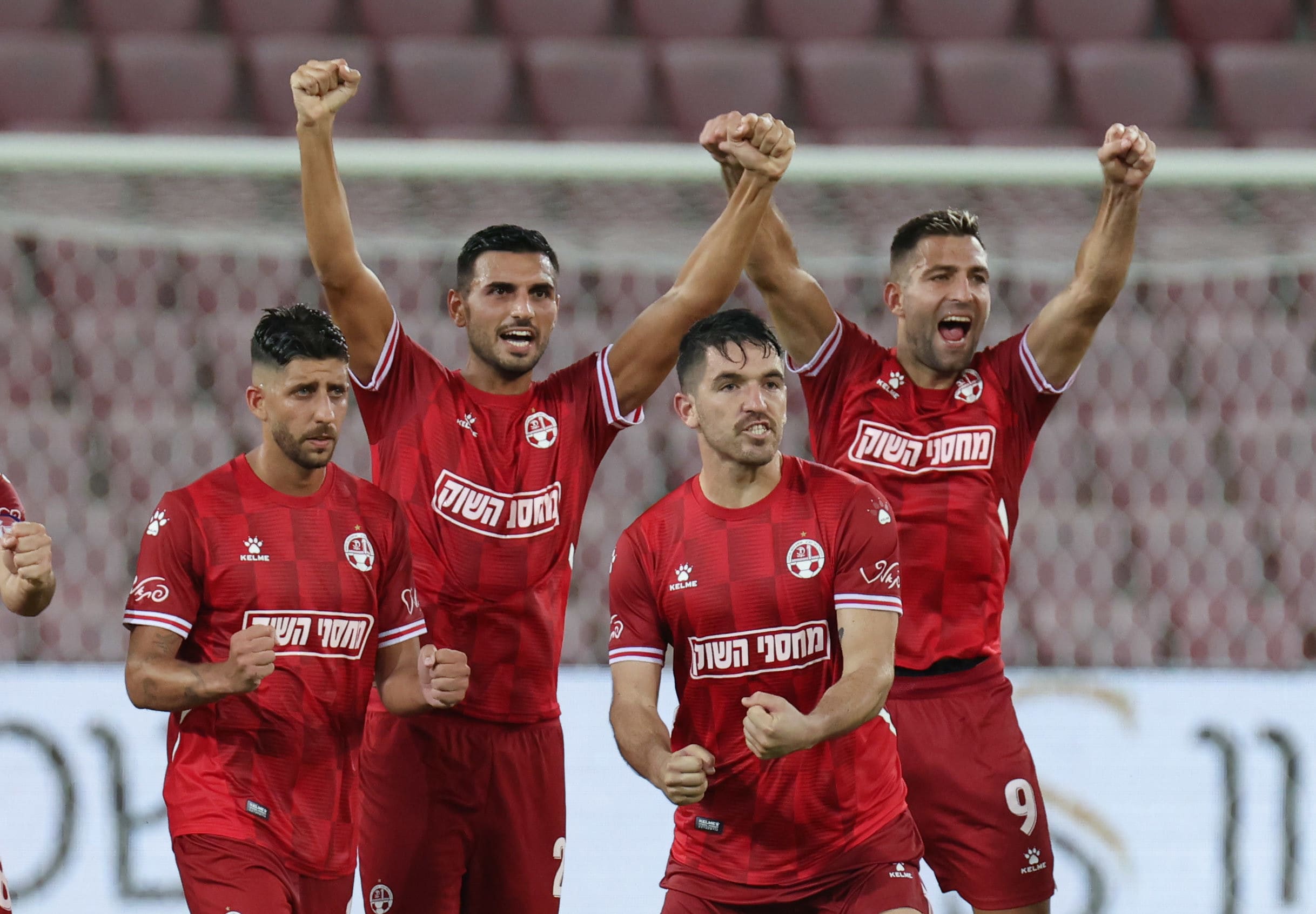 שחקני הפועל באר שבע דור מיכה, דוידה פטרוצ'י, אביב סולומון, איתי שכטר