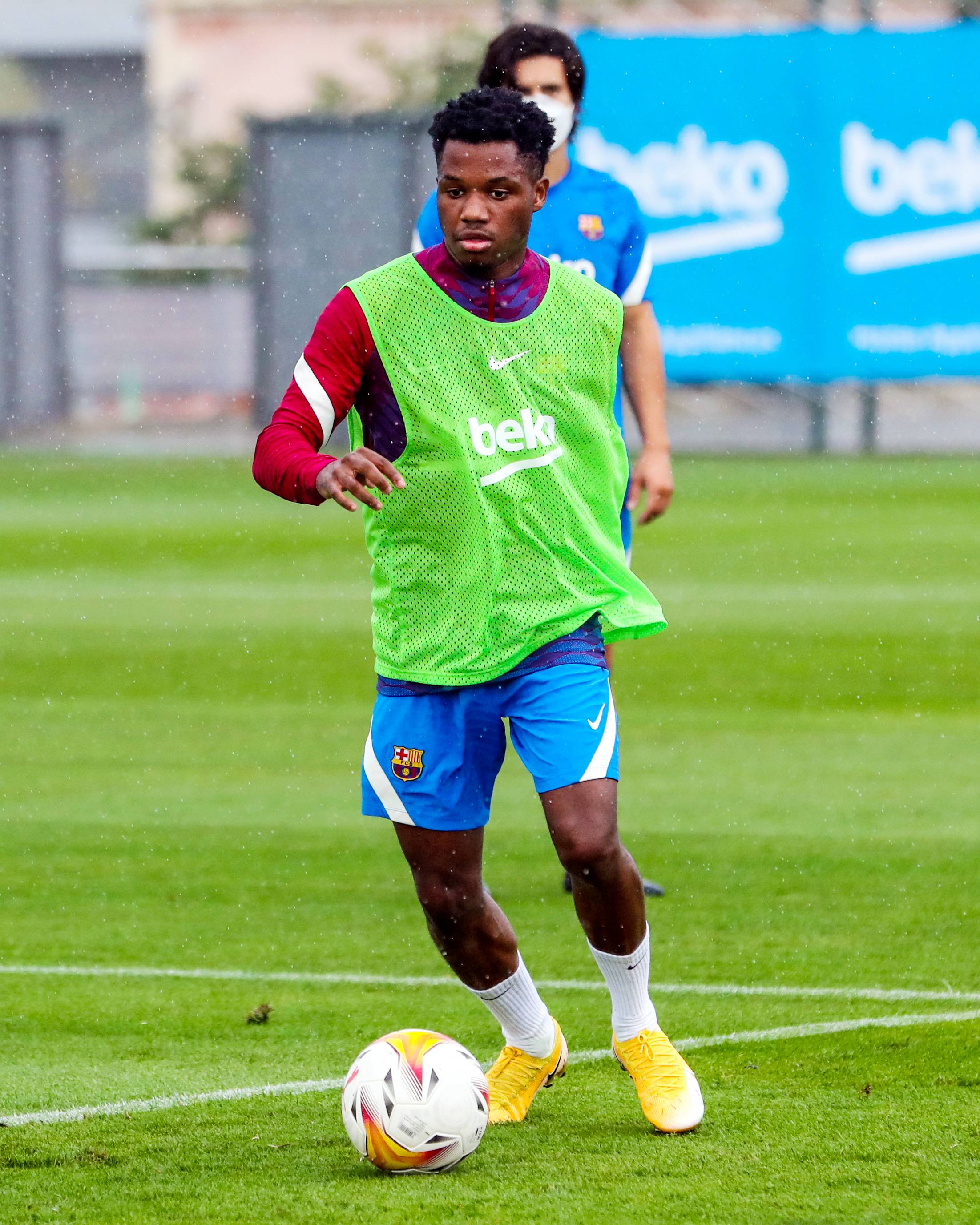 אנסו פאטי באימון ברצלונה