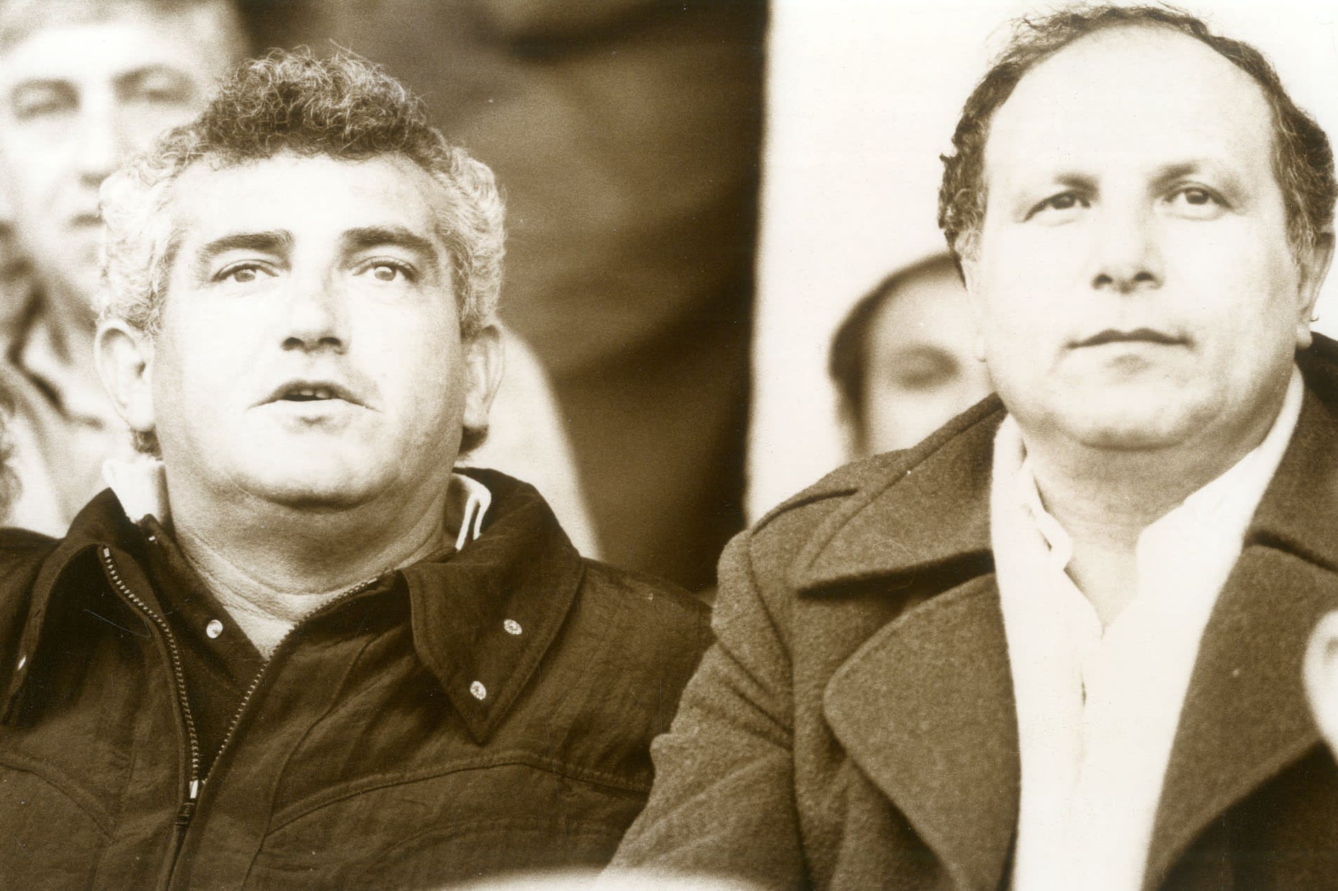 שאול סווירי יושב ראש ההתאחדות לכדורגל לשעבר ומאמן העבר שלמה שרף