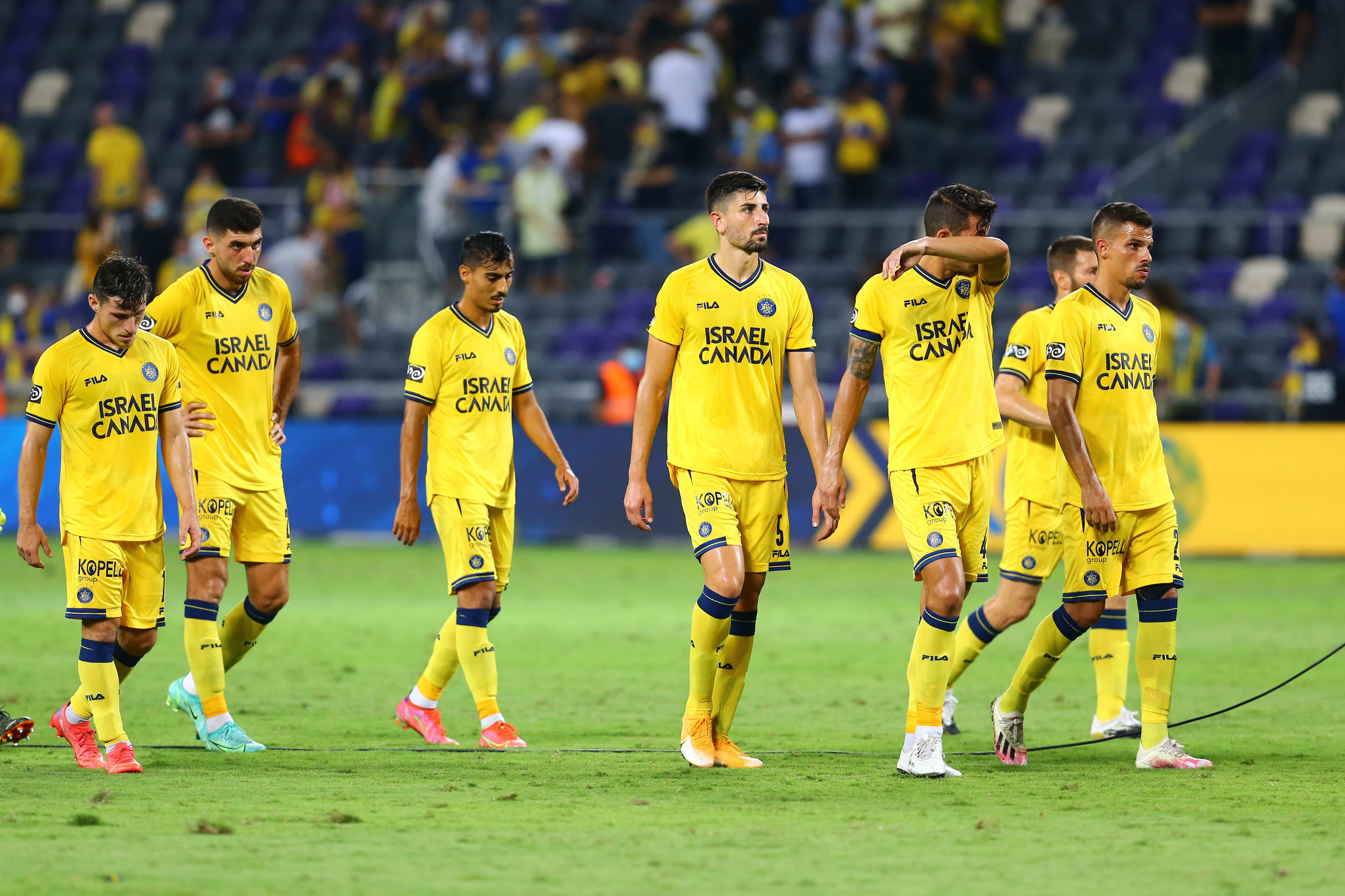 שחקני מכבי תל אביב מאוכזבים