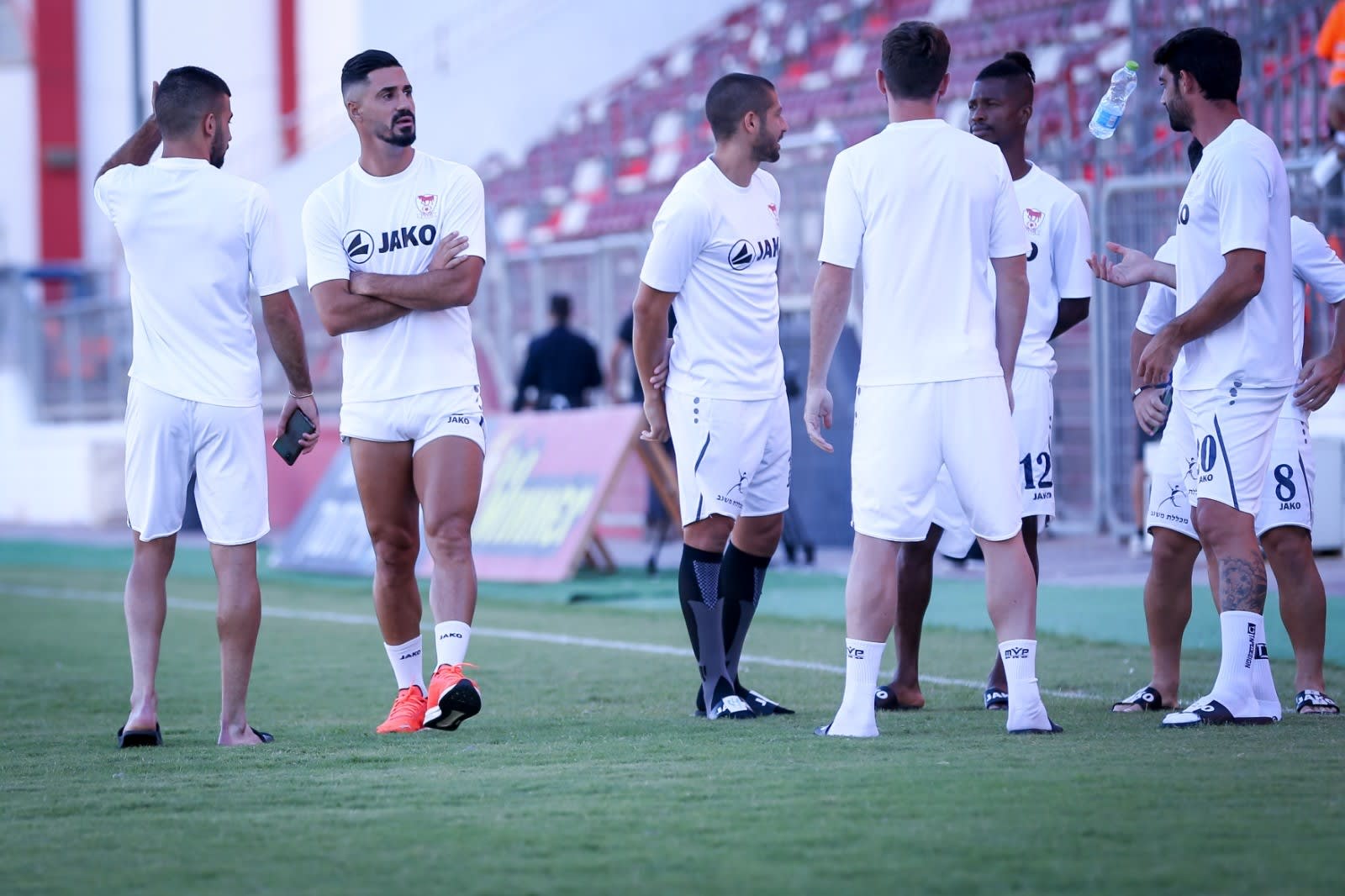 בירם כיאל עם שחקני בני סכנין