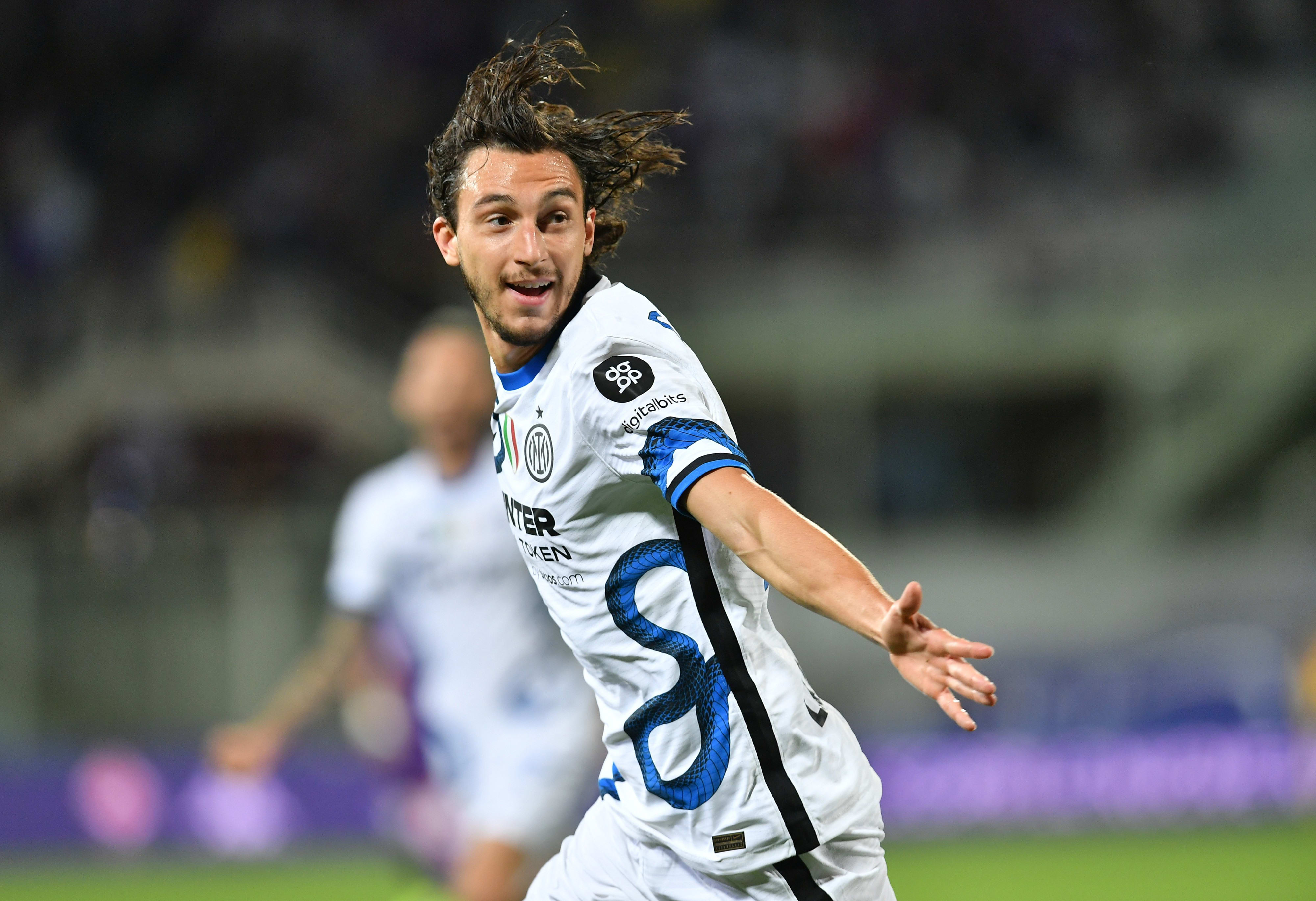 מתאו דרמיאן שחקן אינטר חוגג שער