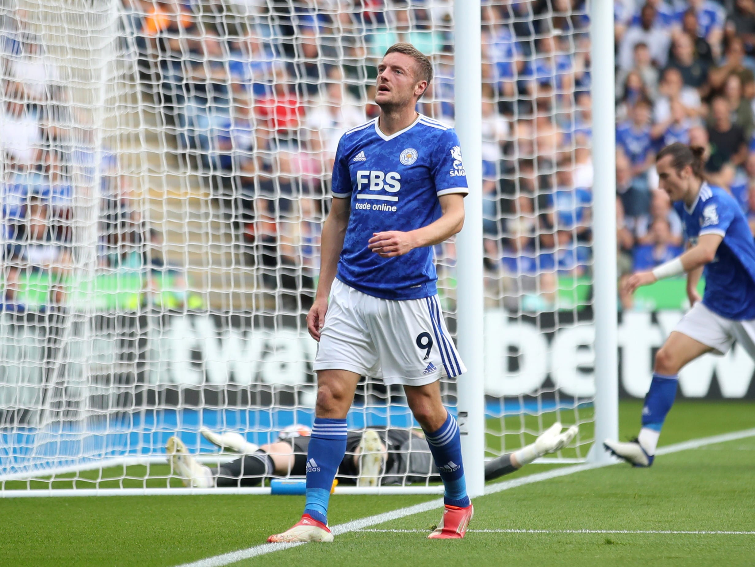 ג'יימי ורדי שחקן לסטר סיטי אחרי שער עצמי