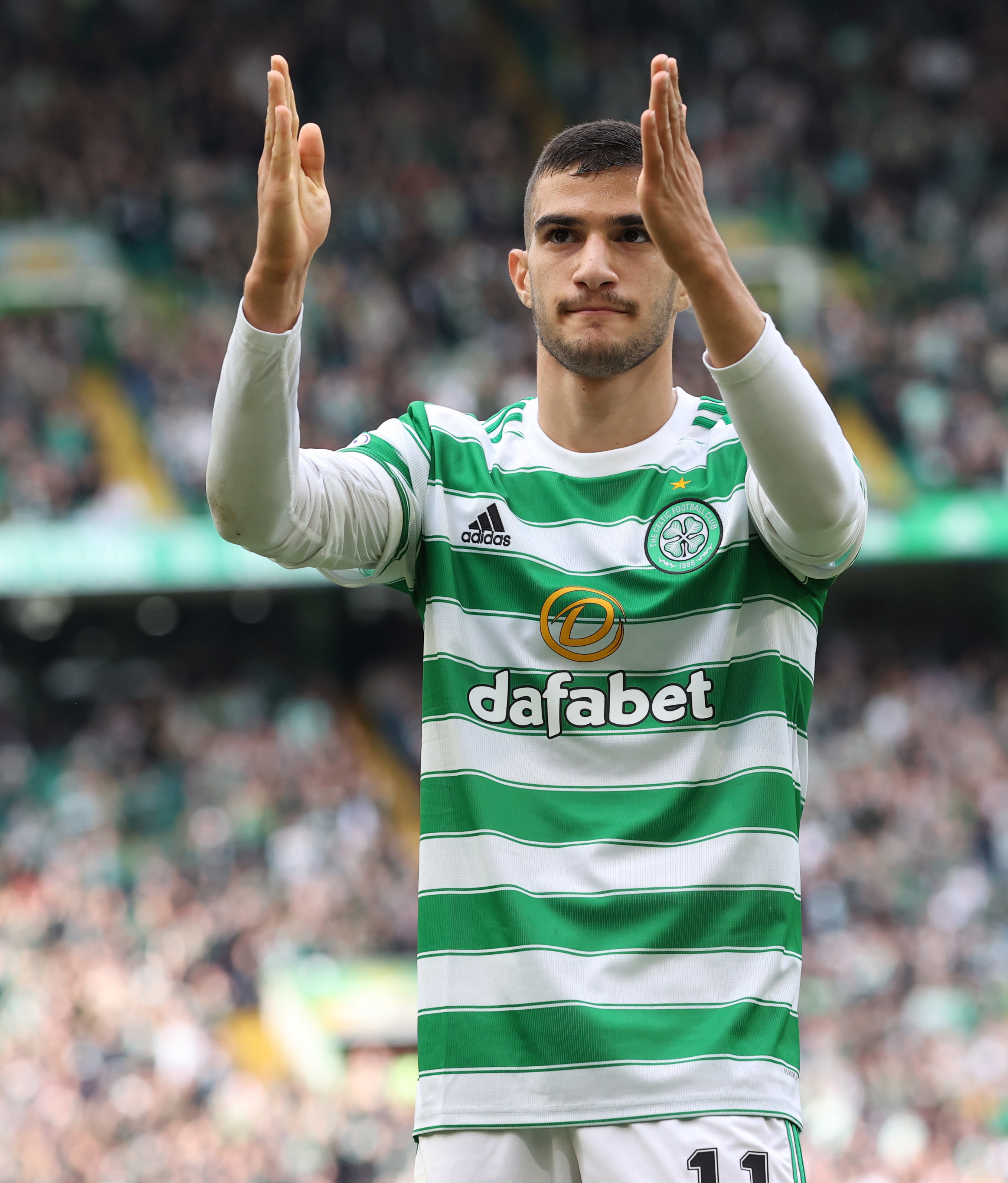 ליאל עבדה שחקן סלטיק חוגג שער