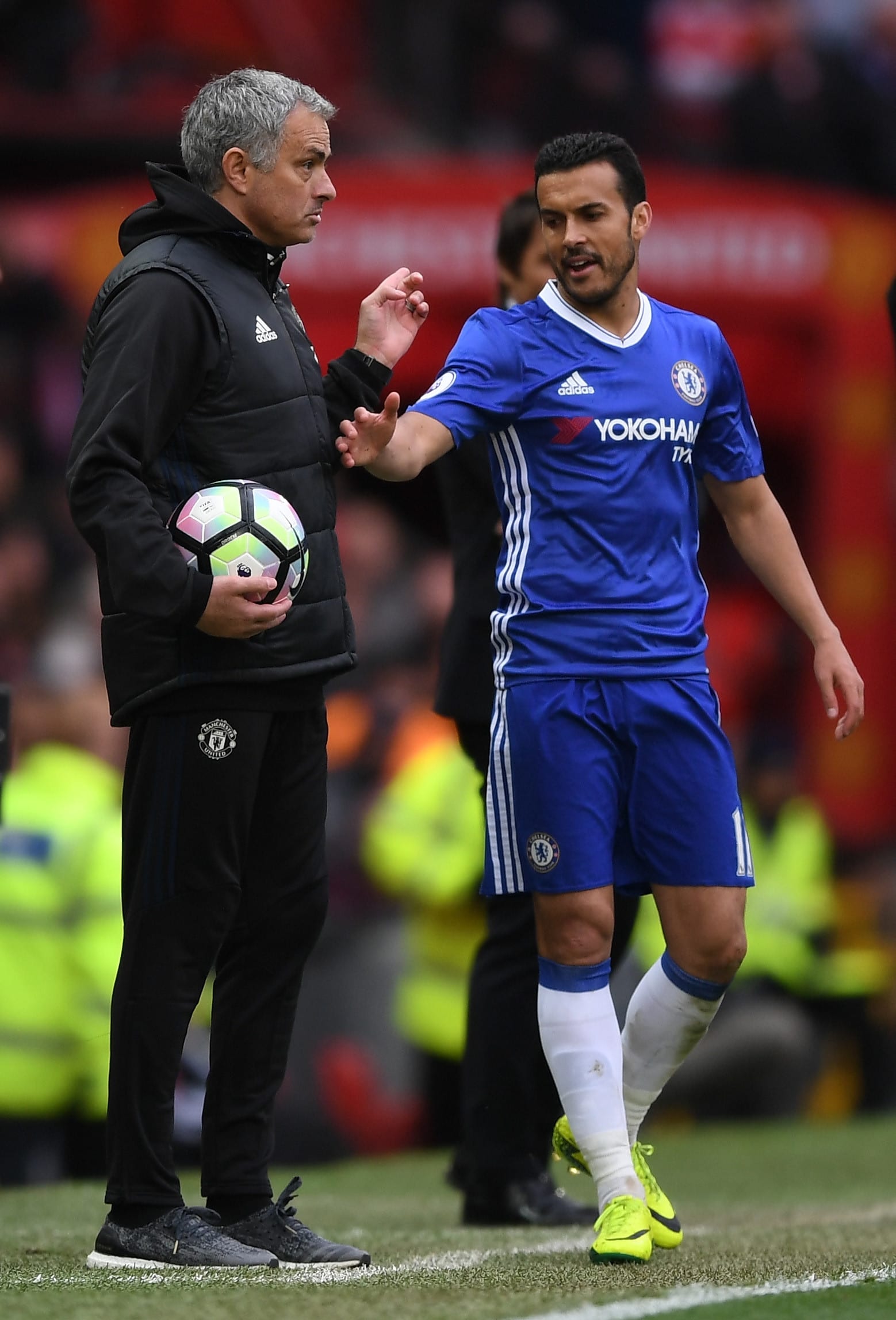 פדרו לצד ז'וזה מוריניו בימיהם המשותפים בשורות צ'לסי