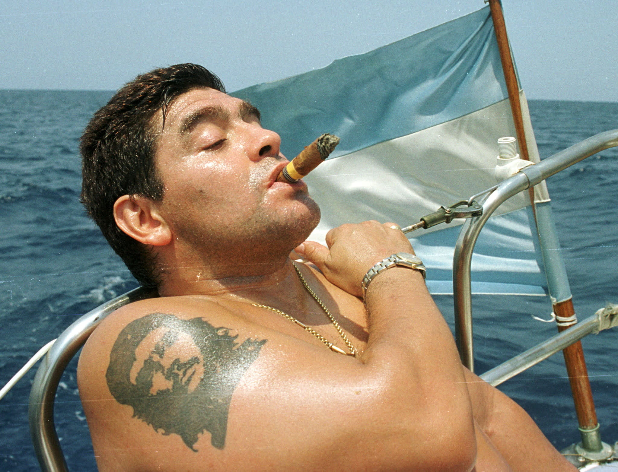 דייגו מראדונה בשייט בקובה