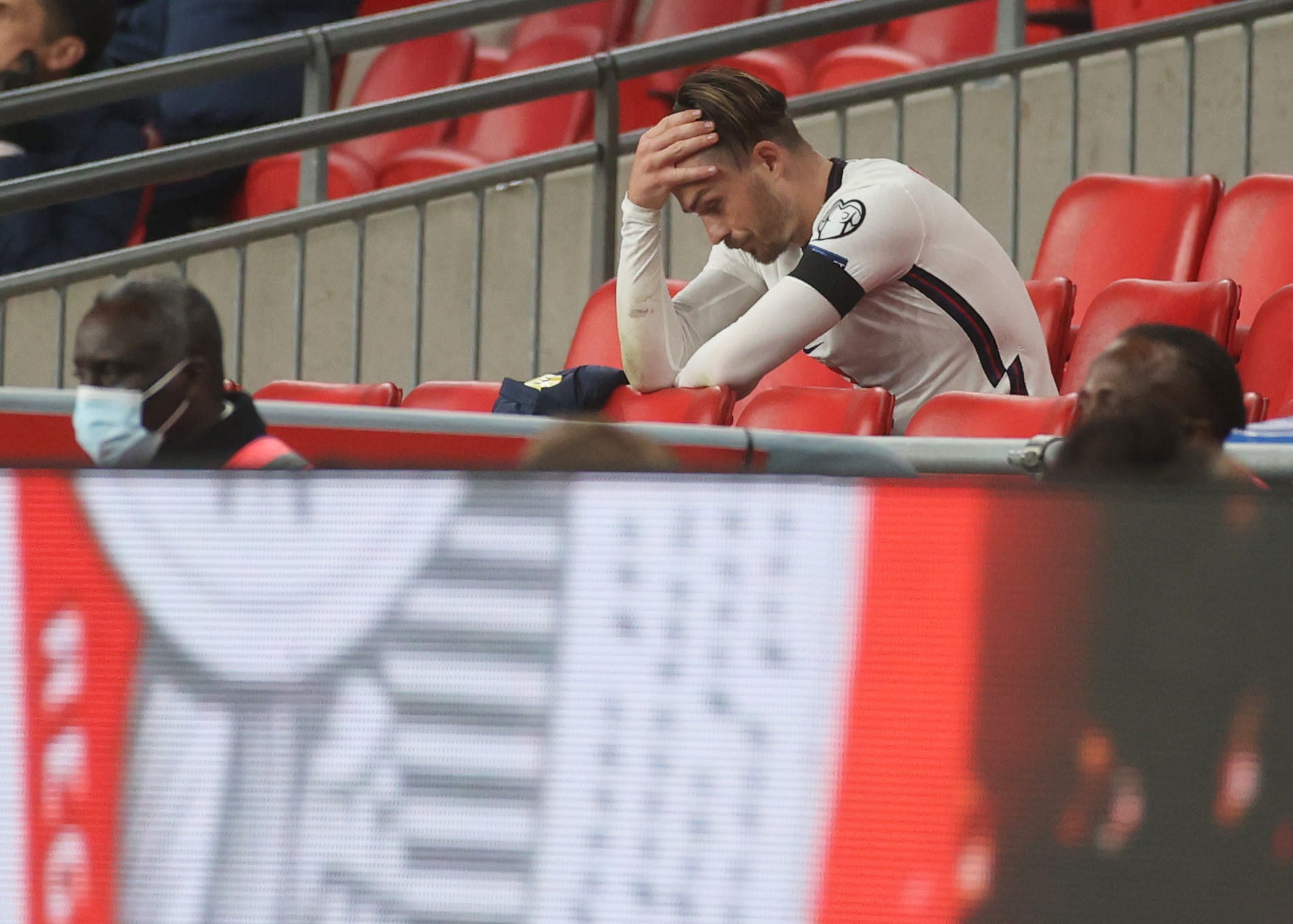 ג'ק גריליש שחקן נבחרת אנגליה מאוכזב