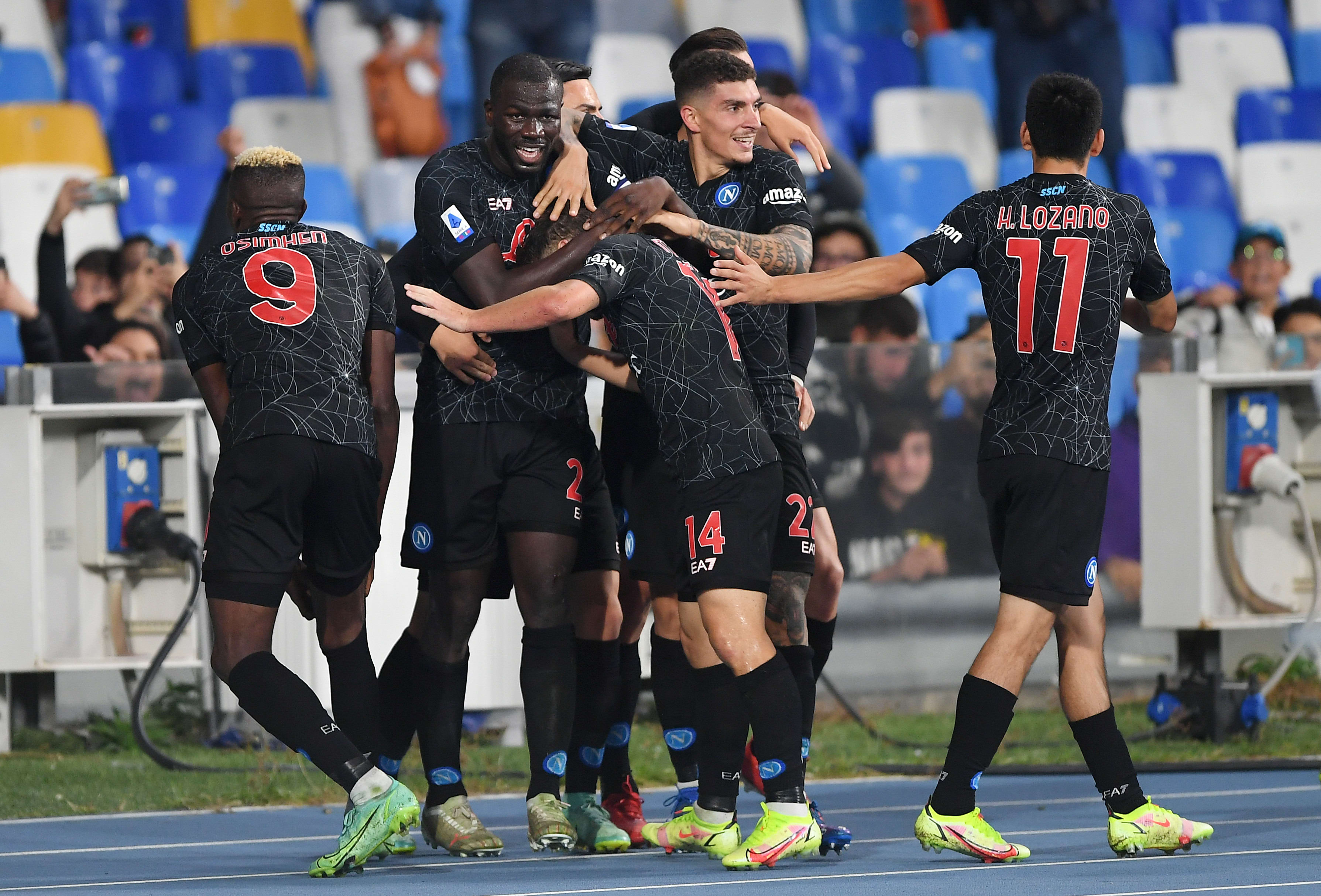 שחקני נאפולי חוגגים