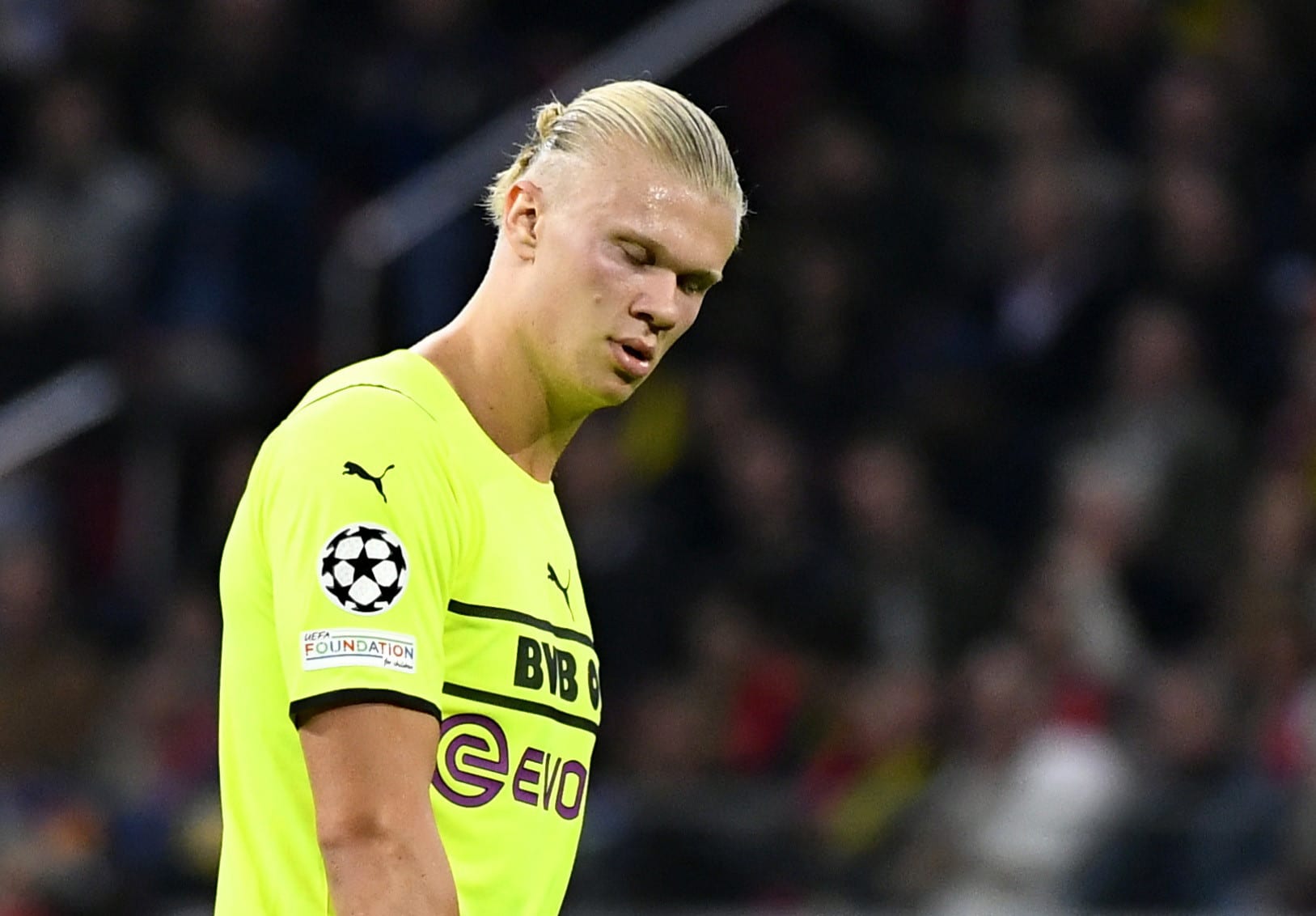 ארלינג הולאנד שחקן בורוסיה דורטמונד מאוכזב