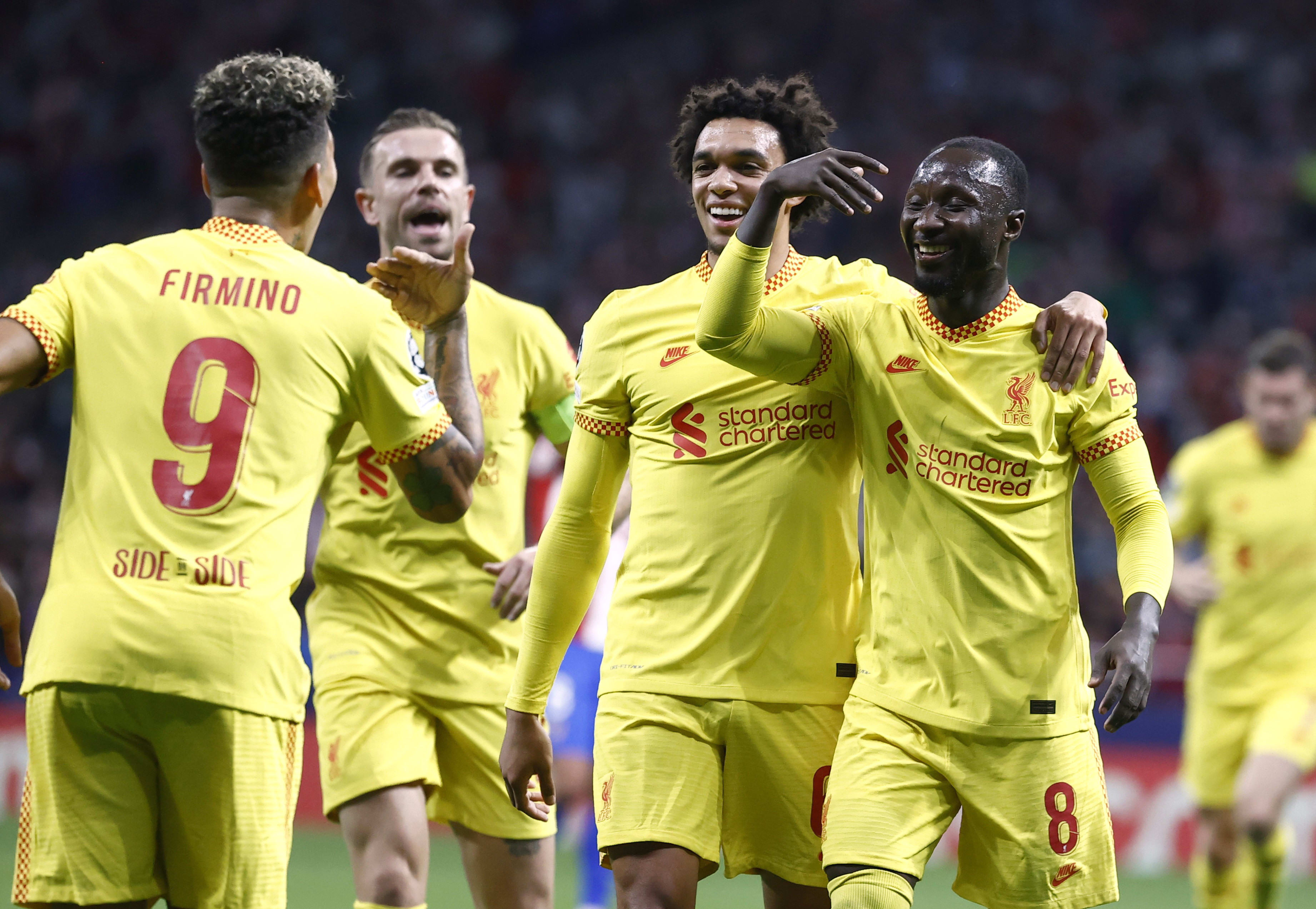 שחקני ליברפול חוגגים עם נאבי קייטה