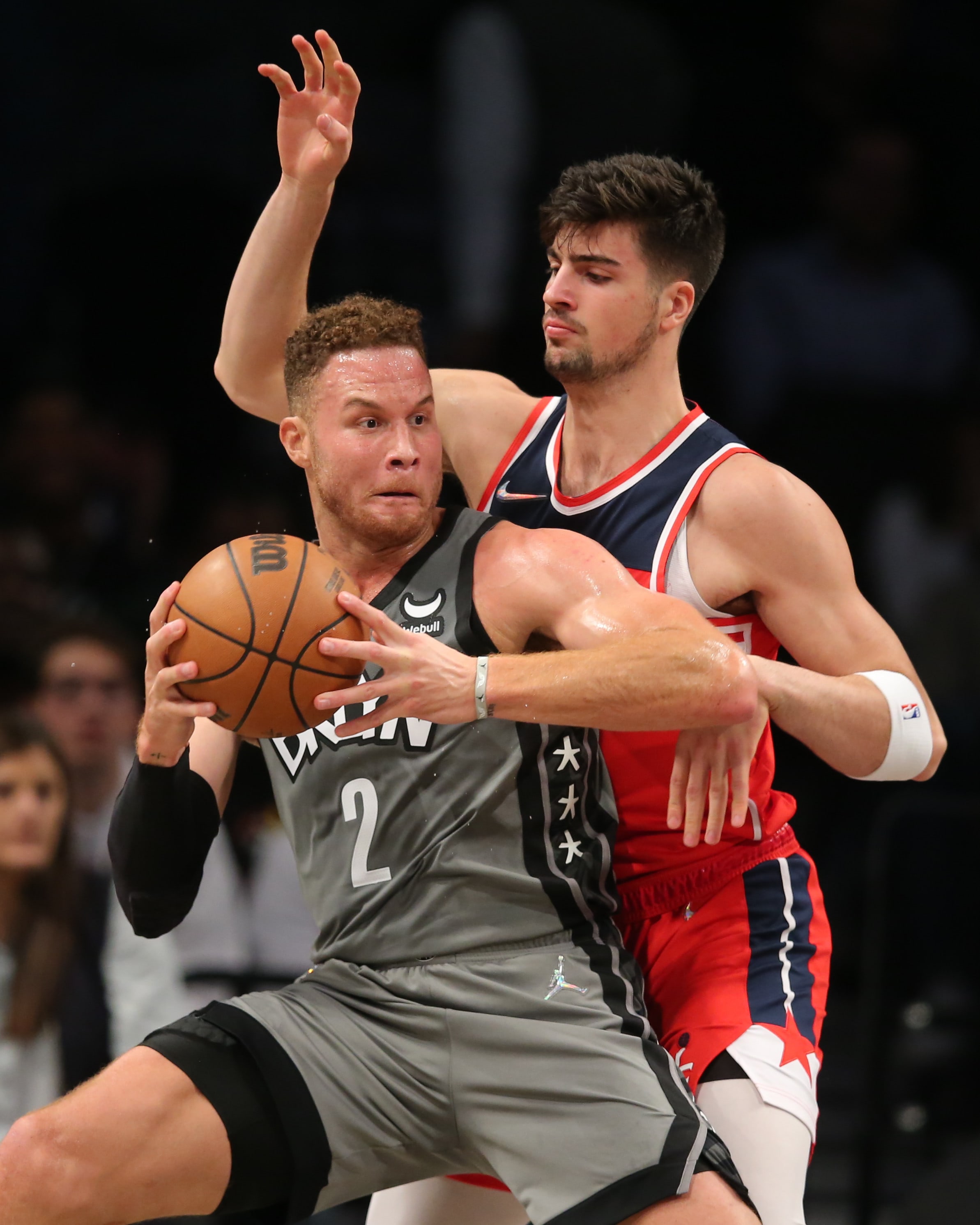 דני אבדיה שחקן וושינגטון וויזארדס מול בלייק גריפין שחקן ברוקלין נטס