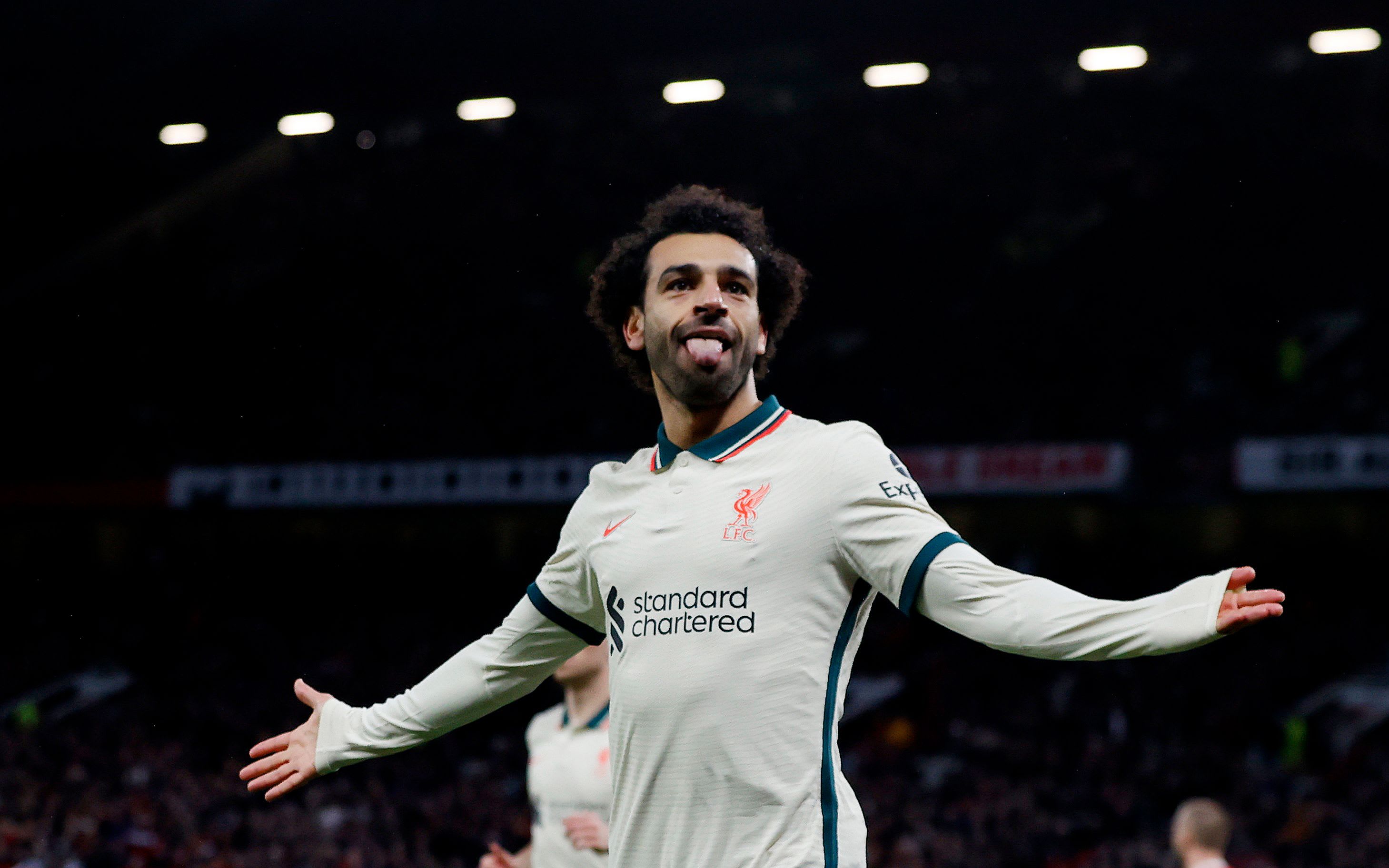 מוחמד סלאח שחקן ליברפול חוגג שער