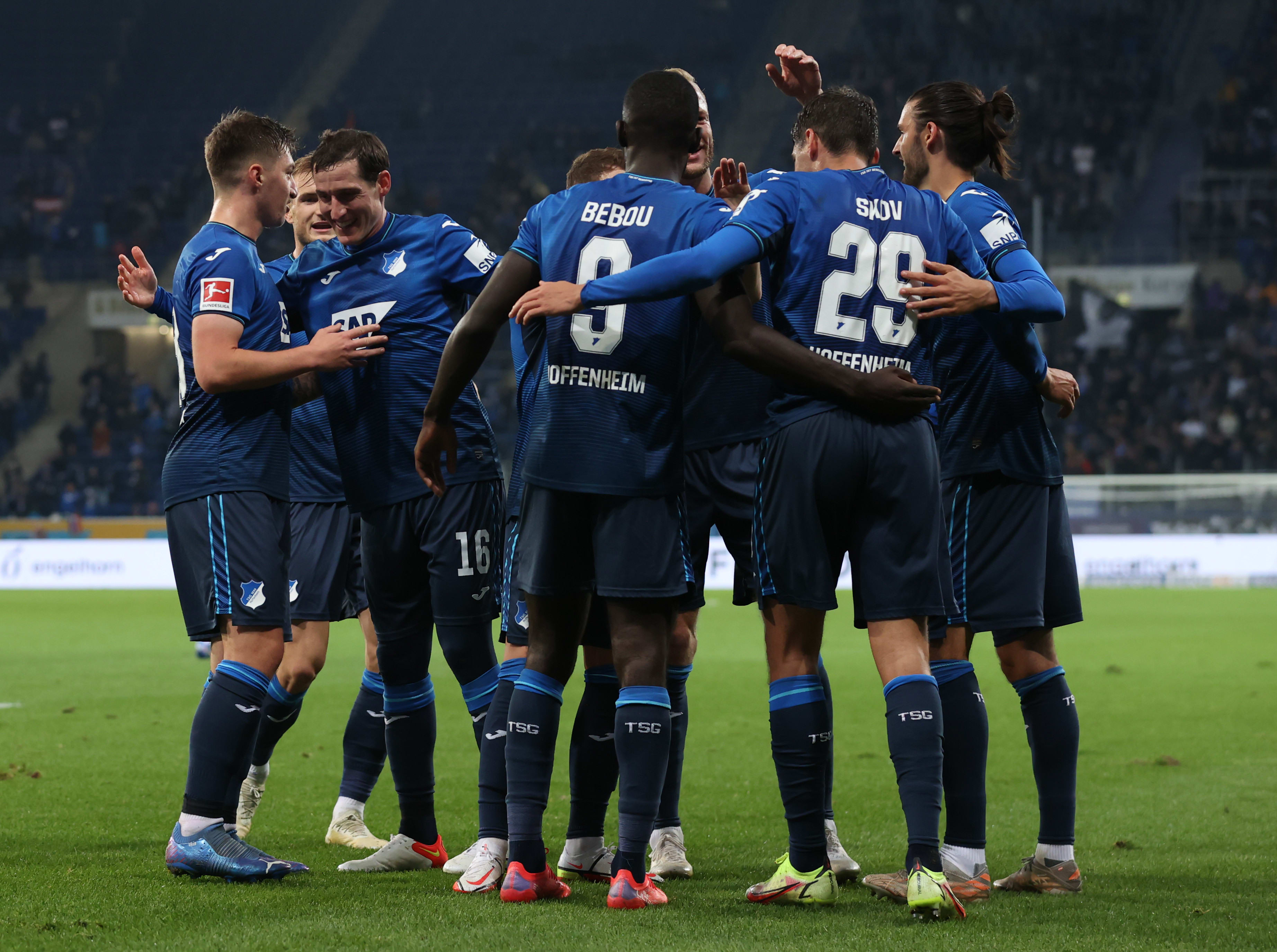 שחקני הופנהיים חוגגים