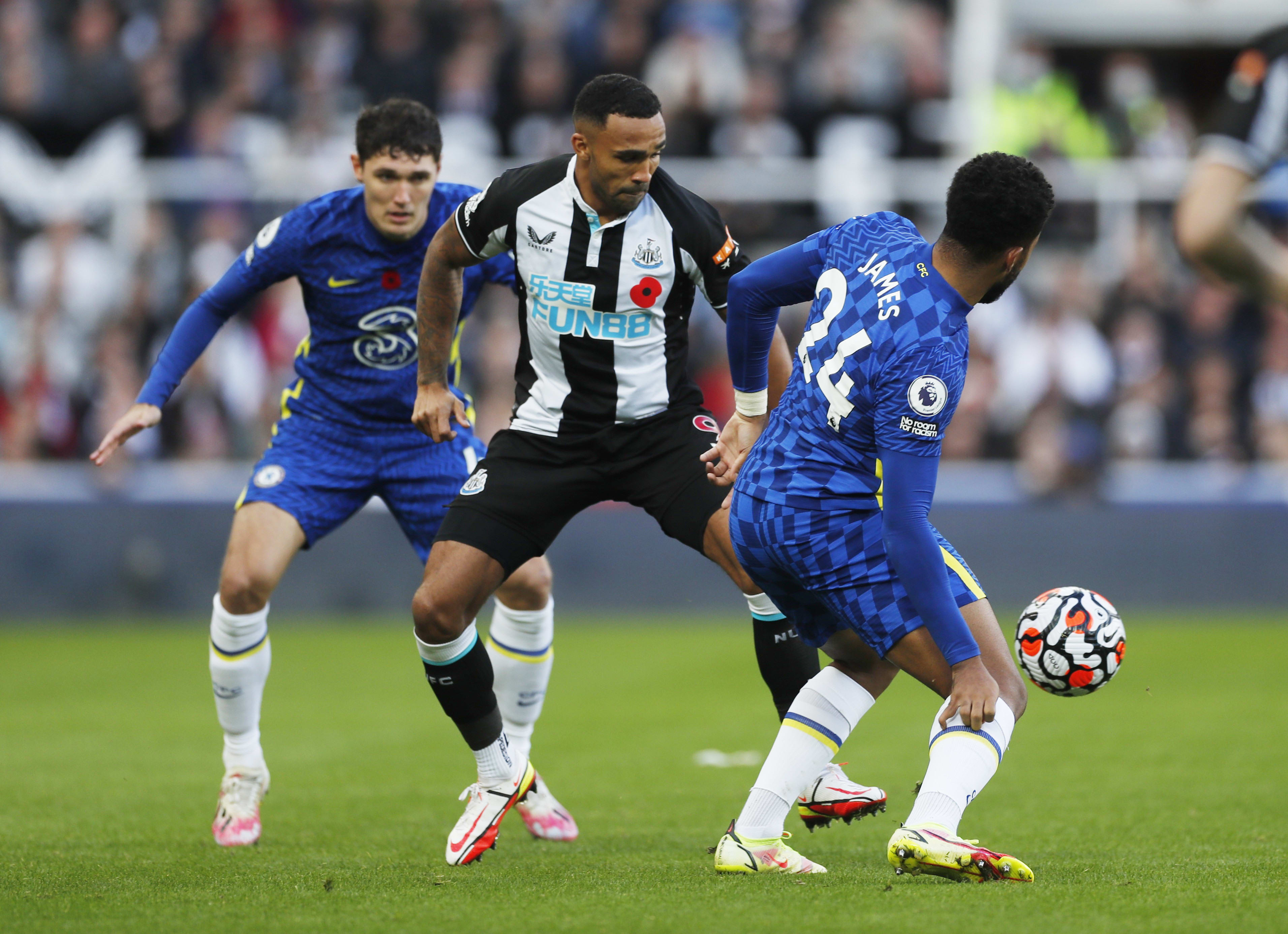 שחקן ניוקאסל קאלום ווילסון, מול צ'לסי