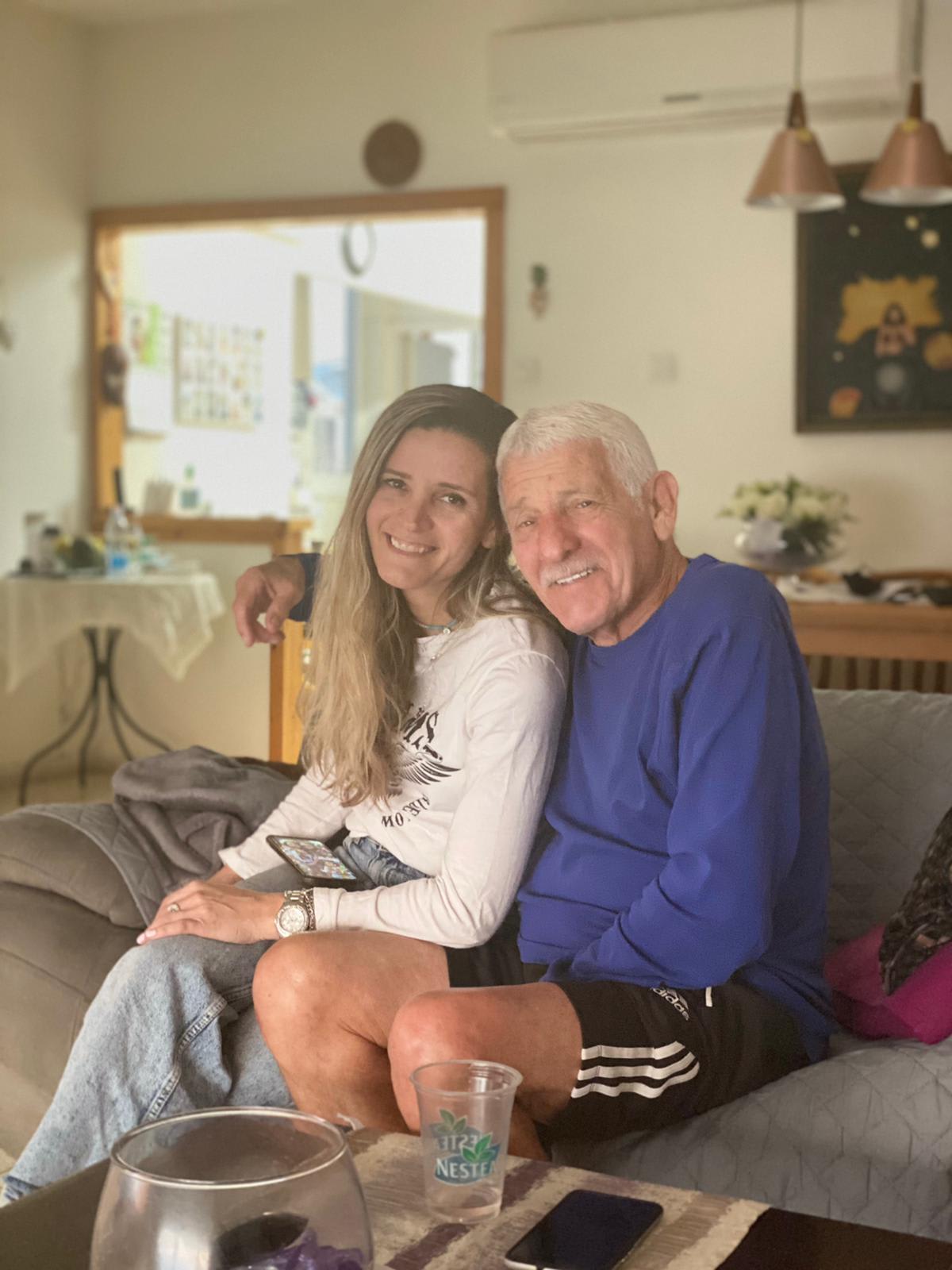 אריה בז'רנו עם אשתו מוניק