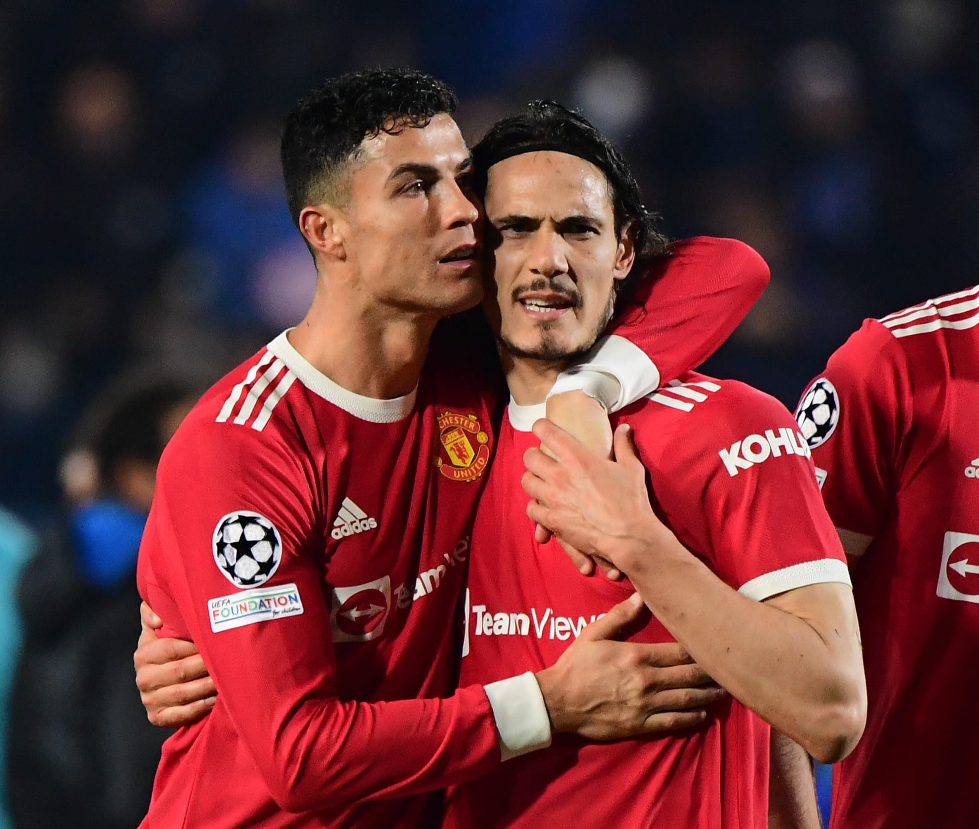 כריסטיאנו רונאלדו, מנצ'סטר יונייטד, לצד אדינסון קבאני
