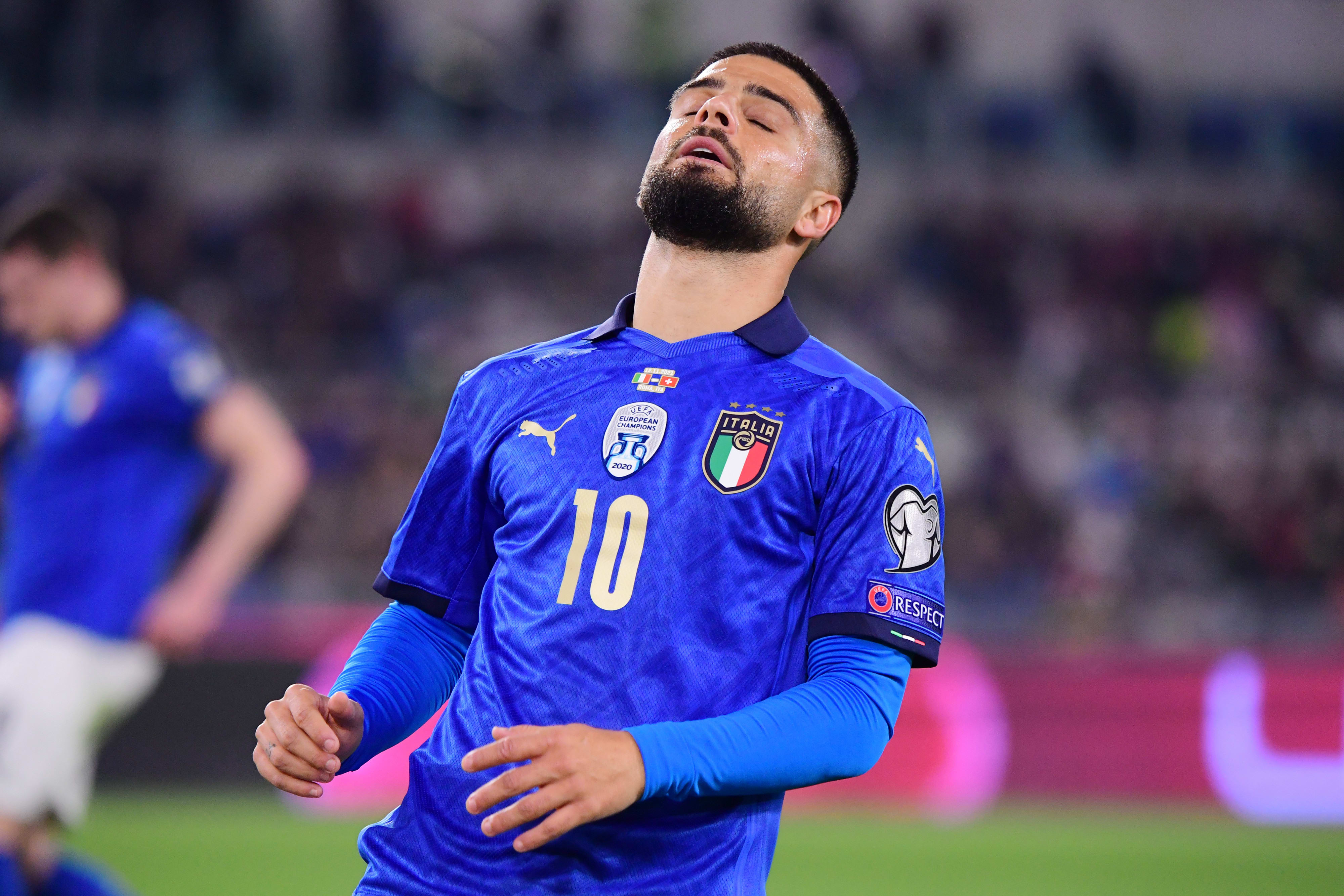 לורנצו אינסינייה, נבחרת איטליה מאוכזב