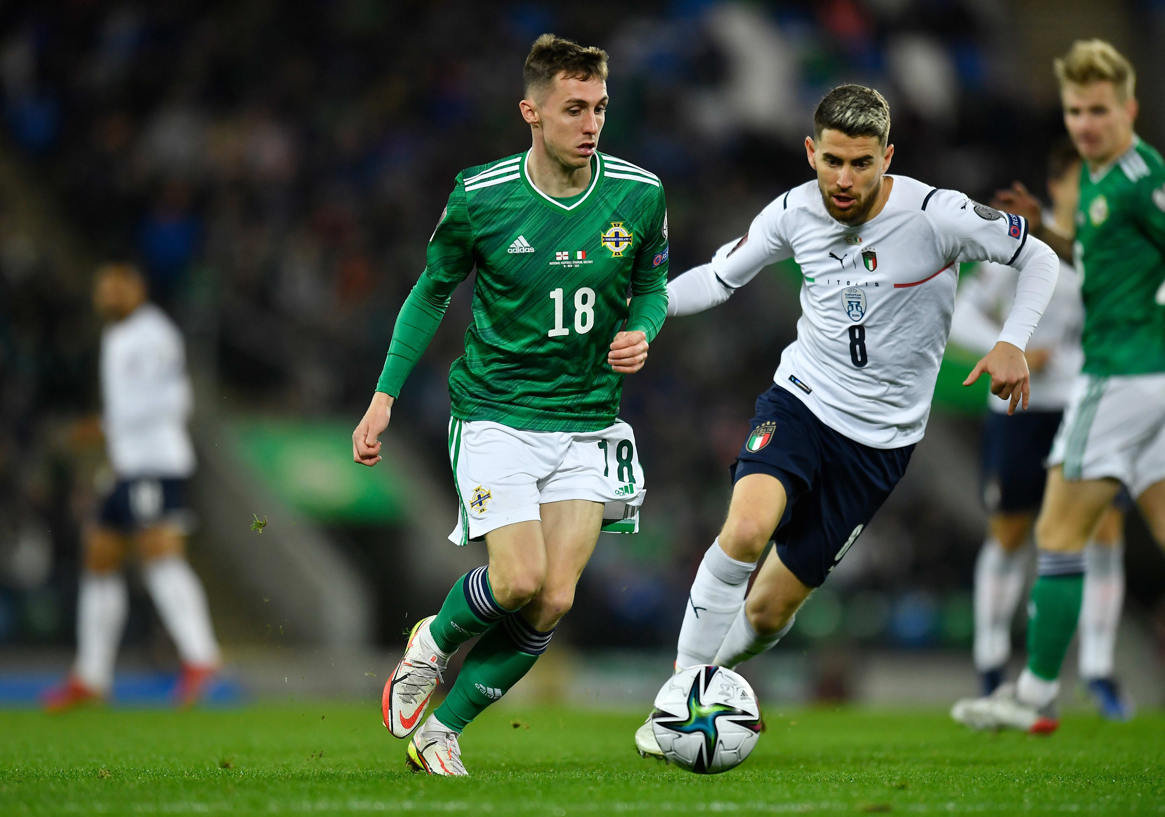 ז'ורז'יניו, נבחרת איטליה מול גאבין ווייט, נבחרת צפון אירלנד