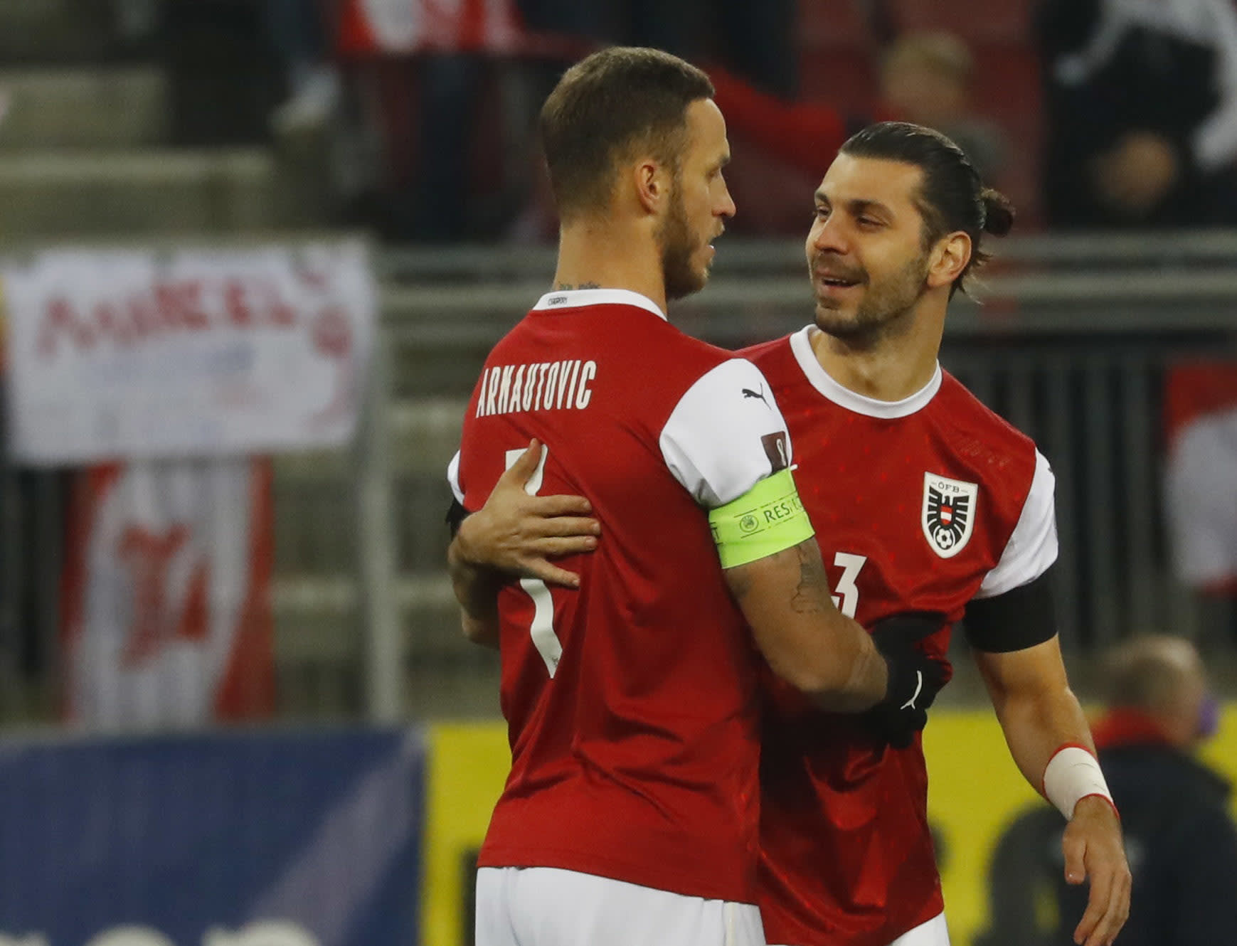 אלכסנדר דראגוביץ' עם מרקו ארנאוטוביץ', נבחרת אוסטריה