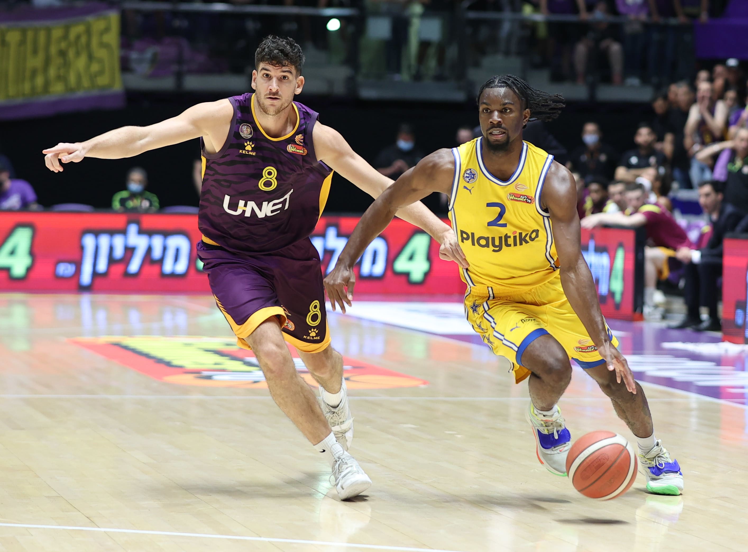 קינן אוואנס, מכבי תל אביב, מול פרדריק בורדיון, הפועל חולון